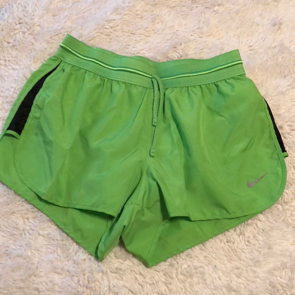 Lime Nike dri fit shorts